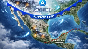 Frente frío 42 llega sin desplazar el calor nacional