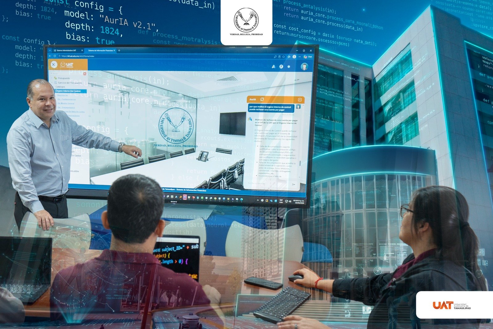 Desarrolla la Universidad Asistente Virtual AurIA para Optimizar Procesos Administrativos y Financieros